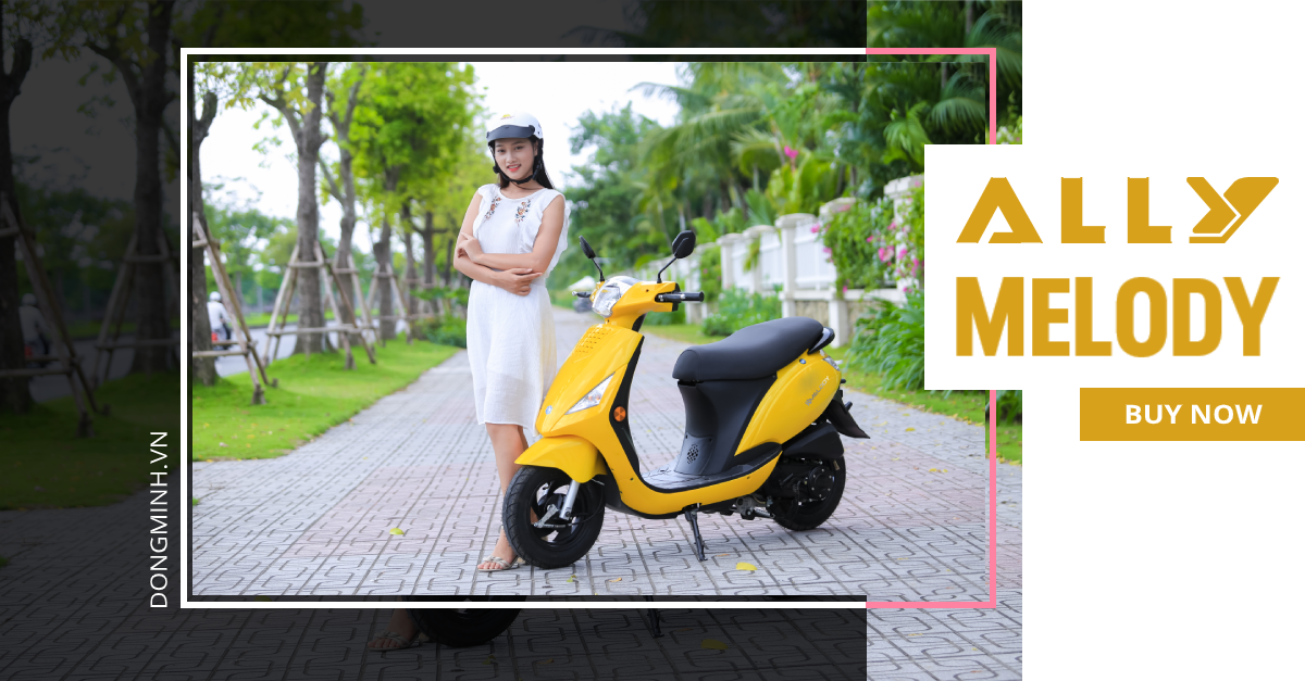 Xe ga 50cc Melody sở hữu kích thước nhỏ gọn và điều khiển cực dễ