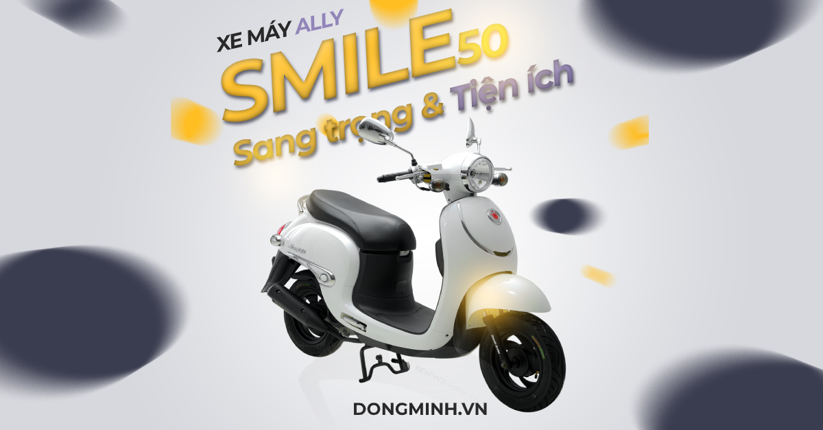 Smile 50cc sử dụng lốp không săm giúp người điều khiển an toàn 